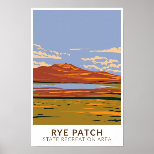 Rye Patch State Recreation Area Nevada Vintage Poster (Vorne)