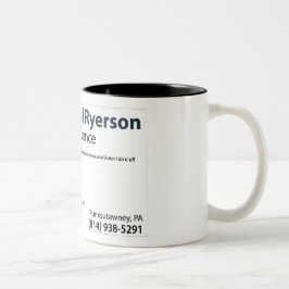 Ryerson Versicherungs-Tasse Zweifarbige Tasse
