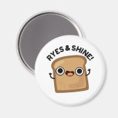 Ryes and Shine Funny Bread Pub Magnet (Vorderseite/Rückseite)
