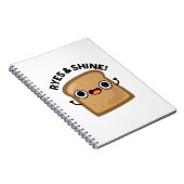 Ryes and Shine Funny Bread Pub Notizblock (Rechte Seite)