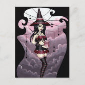 Ryla - Valentinstag Hexe Postkarte (Vorderseite)