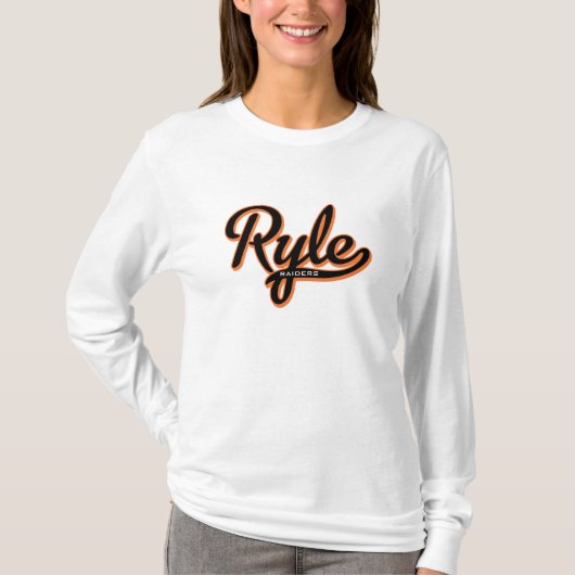 Ryle High School Ladys Script Fashion Sweatshirt T-Shirt (Vorderseite)