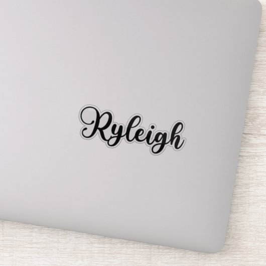 Ryleigh Name - Handgeschriebene Kalligrafie Aufkleber (Detail)