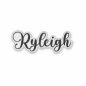 Ryleigh Name - Handgeschriebene Kalligrafie Aufkleber (Vorderseite)