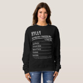 Ryley Serving Size Nutrition Label Kalorien Sweatshirt (Vorne ganz)