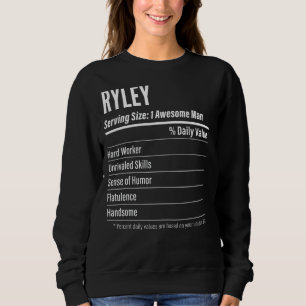 Ryley Serving Size Nutrition Label Kalorien Sweatshirt