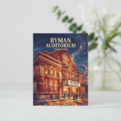 Ryman Auditorium Tennessee Postkarte (Stehend Vorderseite)