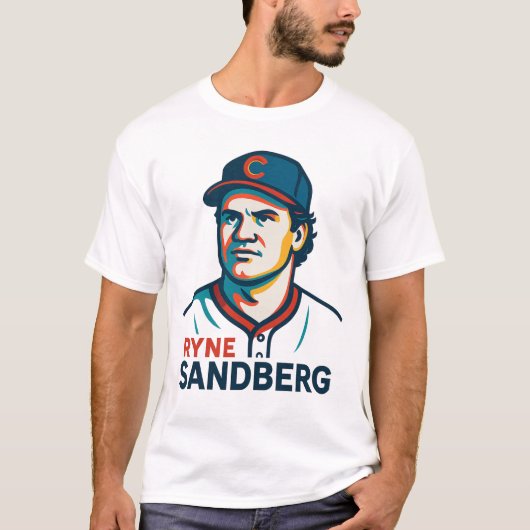 Ryne Sandberg Portrait T-Shirt (Vorderseite)