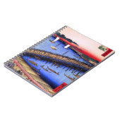 Ryōgoku Brücke und der große Riverbank (両国橋大川ばた) Notizblock (Linke Seite)