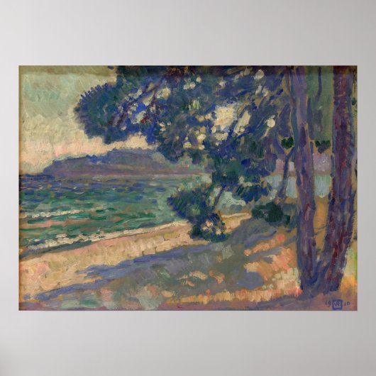 Rysselberghe - Cavalaire Beach Poster (Vorne)