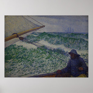 Rysselberghe - Der Mann am Tiller 1892 Poster