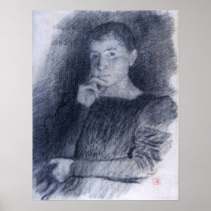 Rysselberghe - Porträt von Augustine De Rothmaler Poster