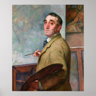 Rysselberghe - Selbstportrait mit Palette 1916 Poster