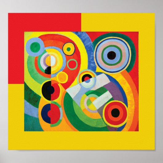 Rythme Joie de Vivre von Robert Delaunay Poster (Vorne)