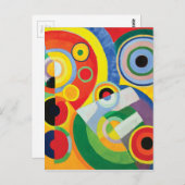Rythme Joie de Vivre von Robert Delaunay Postkarte (Vorne/Hinten)