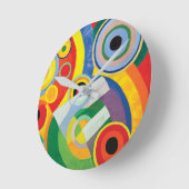 Rythme Joie de Vivre von Robert Delaunay Runde Wanduhr (Winkel)