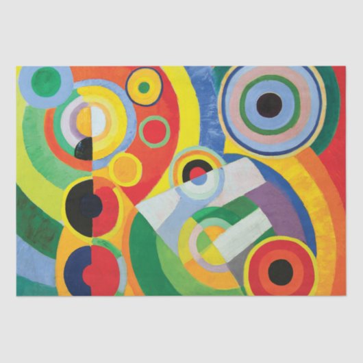 Rythme, Joie de Vivre von Robert Delaunay Seidenpapier (Vorderseite)