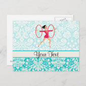 Rythmic Gymnastics Hoops Postkarte (Vorne/Hinten)