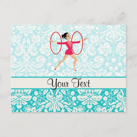 Rythmic Gymnastics Hoops Postkarte (Vorderseite)