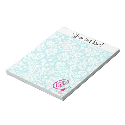 Rythmic Gymnastics Ribbon Notizblock (Rotiert)
