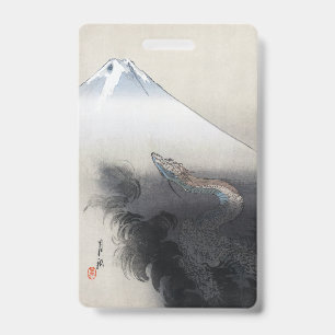 Ryu Shoten: Aufsteigender Drache über Fuji, Japan Ausweis