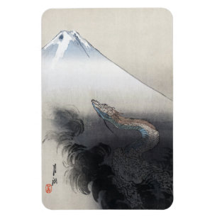Ryu Shoten Mt. Fuji & Drache von Ogata Gekko Magnet