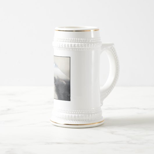 Ryu Shoten über Fuji, Japan Bierglas (VorderseiteRechts)