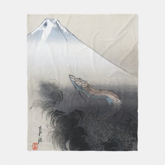 Ryu Shoten über Fuji, Japan Fleecedecke (Vorderseite)