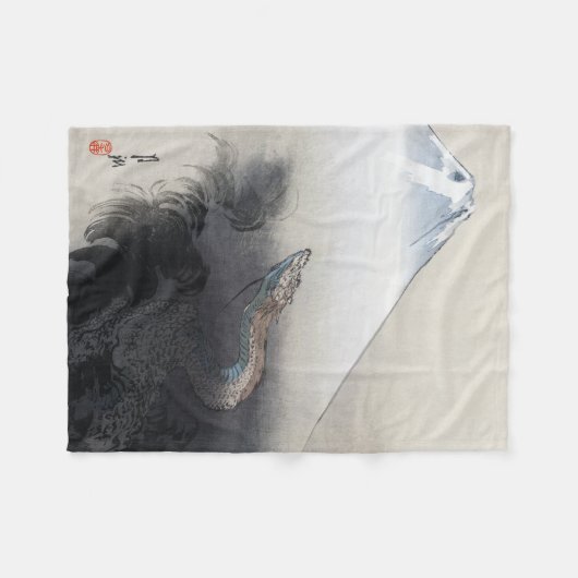 Ryu Shoten über Fuji, Japan Fleecedecke (Vorderseite (Horizontal))