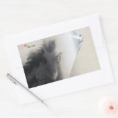 Ryu Shoten über Fuji, Japan Rechteckiger Aufkleber (Umschlag)