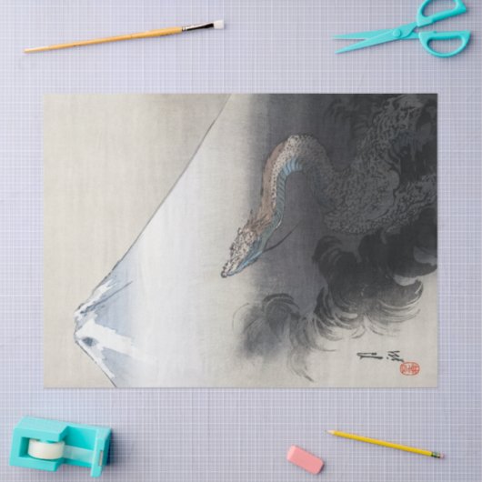 Ryu Shoten über Fuji, Japan Seidenpapier (Basteln)