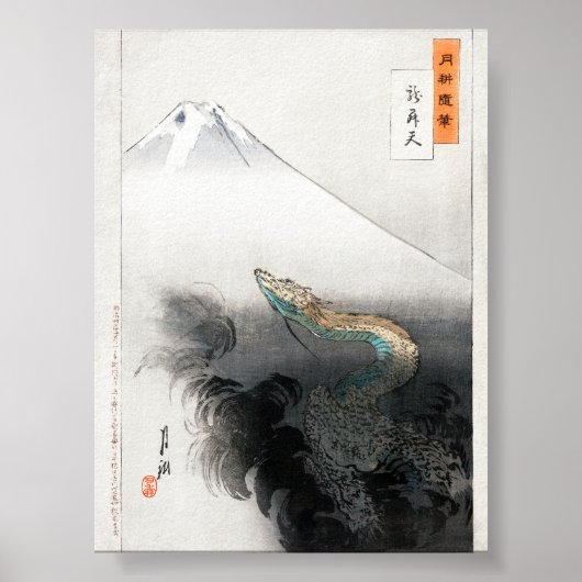 Ryū Shōten von Ogata Gekko (1897) Poster (Vorne)