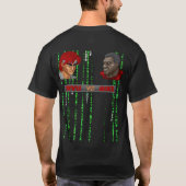 RYU VS MIKE LOGO MATRIX SCHWARZES T-SHIRT VON SAMU (Rückseite)