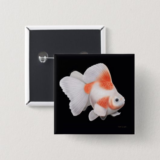 Ryukin Fantailgoldfish-Button Button (Vorne & Hinten)