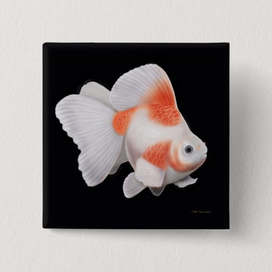 Ryukin Fantailgoldfish-Button Button (Vorderseite)
