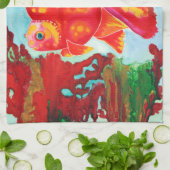 Ryukin Goldfischküche/Handtuch Handtuch (Gefaltet)