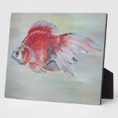 Ryukin Goldfish Acrylmalerei Fotoplatte (Seite)
