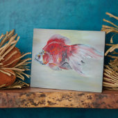 Ryukin Goldfish Acrylmalerei Fotoplatte (Seite)