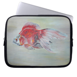 Ryukin Goldfish Acrylmalerei Laptopschutzhülle