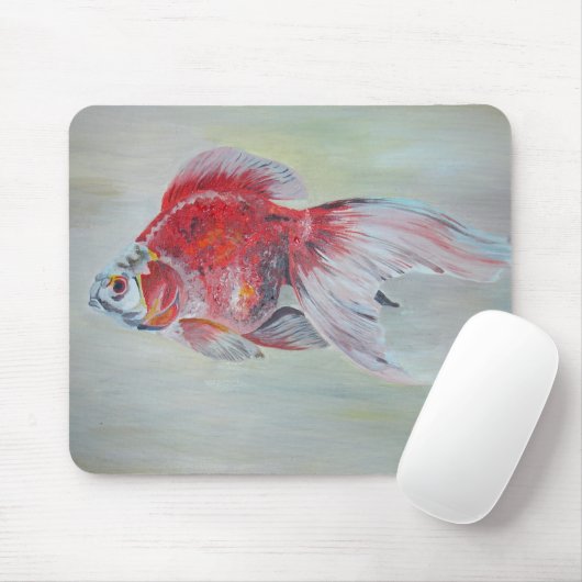 Ryukin Goldfish Acrylmalerei Mousepad (Mit Mouse)