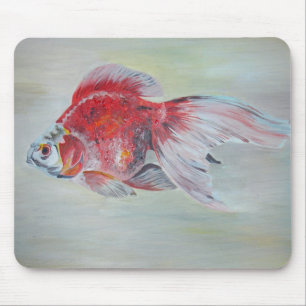 Ryukin Goldfish Acrylmalerei Mousepad
