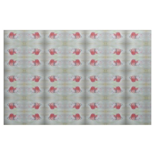 Ryukin Goldfish Acrylmalerei Stoff (Fat Quarter (45,7 x 55,9 cm))