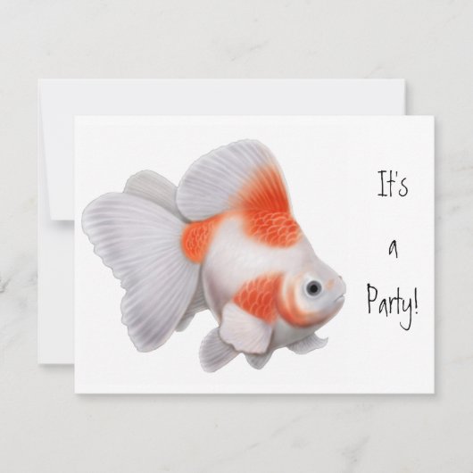 Ryukin Goldfish Einladung (Vorderseite)