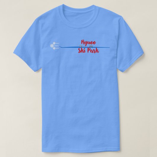 Ryuoo Ski Park Japan Skifahren T-Shirt (Design vorne)