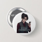 Ryusei Chronist Anime Junge - Smart Ästhetik  Button (Vorne & Hinten)
