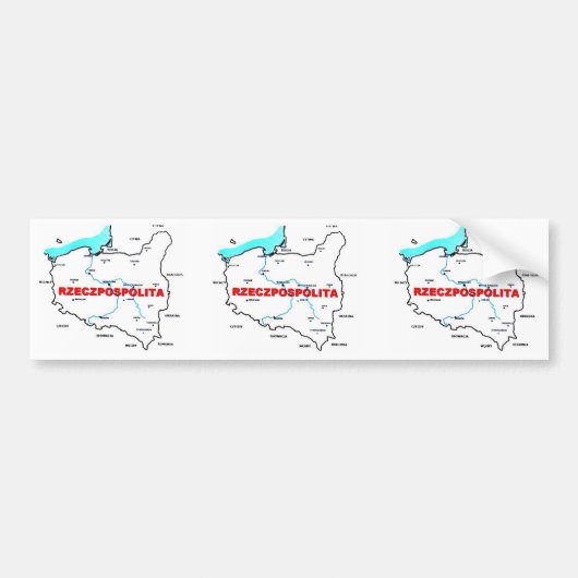 Rzeczpospolita Polska Autoaufkleber (Vorne)