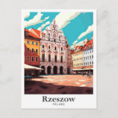 Rzeszow Polen Kunstmuseum Monte San Giorgio Postkarte (Vorderseite)