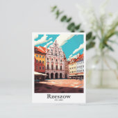 Rzeszow Polen Kunstmuseum Monte San Giorgio Postkarte (Stehend Vorderseite)