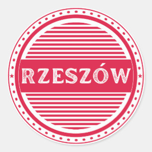Rzeszow Stadt-Stolz-Emblem – Polnische Identität Runder Aufkleber