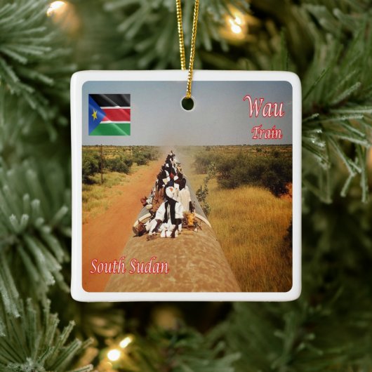 S006 WAU, Südsudan, Afrika, Keramikornament (Baum)